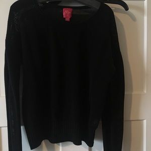 JOHN&JENN Black Sweater Top